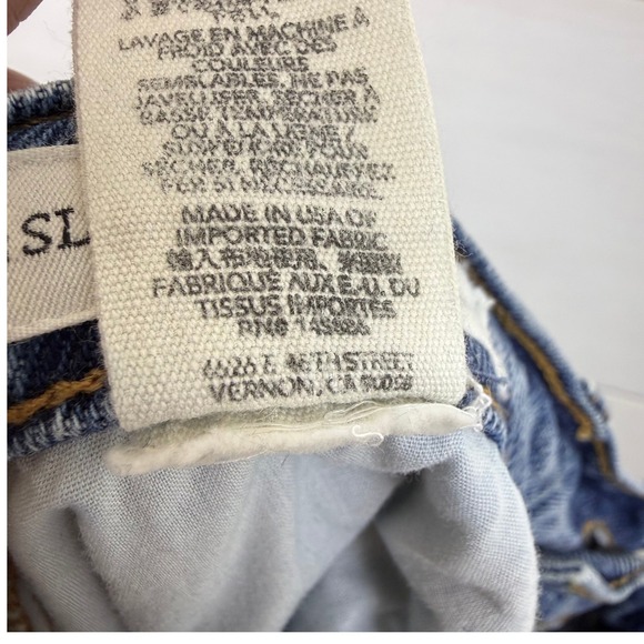 THE GREAT. The Slouch Taper Jean Raw Hem WOMEN 26 Made in USA CANOPY 100% COTTON - Picture 11 of 13